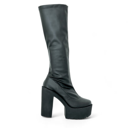 Frogs4025 - Botas Altas con Plataforma y Tacón Grueso para Mujer estilo Bratz
