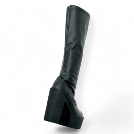 Frogs4025 - Botas Altas con Plataforma y Tacón Grueso para Mujer estilo Bratz