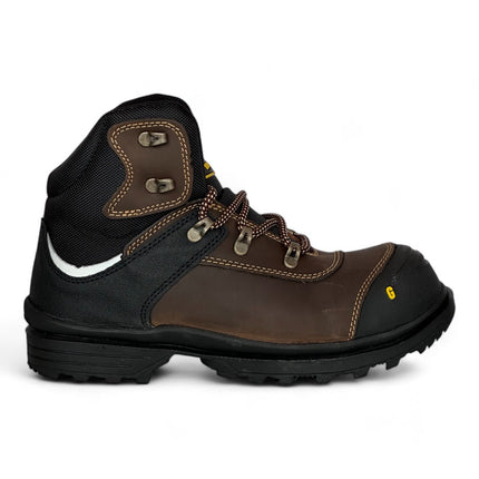 Gar178 - Botas Industriales con Casco de Acero, Piel Resistente y Suela Antiderrapante