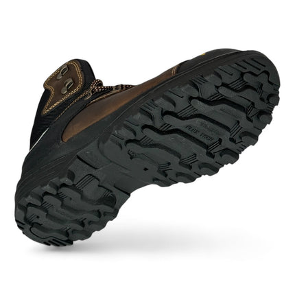 Gar178 - Botas Industriales con Casco de Acero, Piel Resistente y Suela Antiderrapante